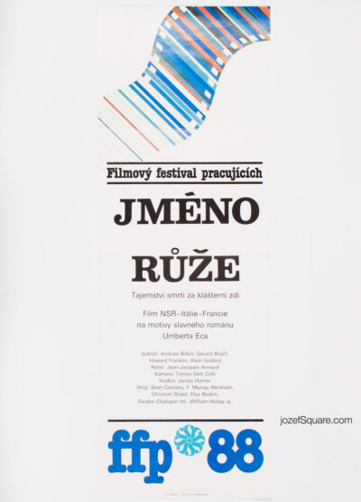 Film Festival Poster, FFP 88, The Name of the Rose, 80s Cinema Art