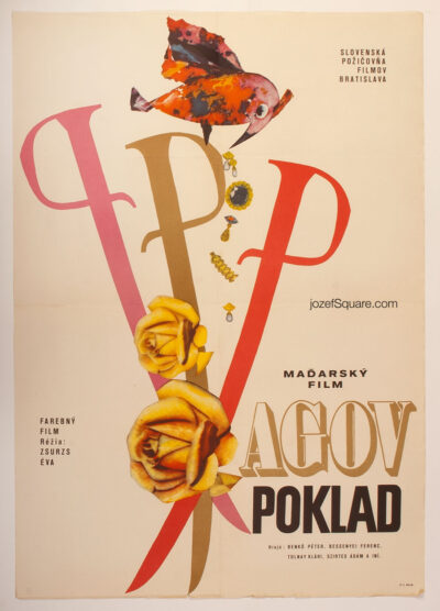 Movie Poster, Testament of Aga Koppanyi, Unknown Artist, 60s Cinema Art