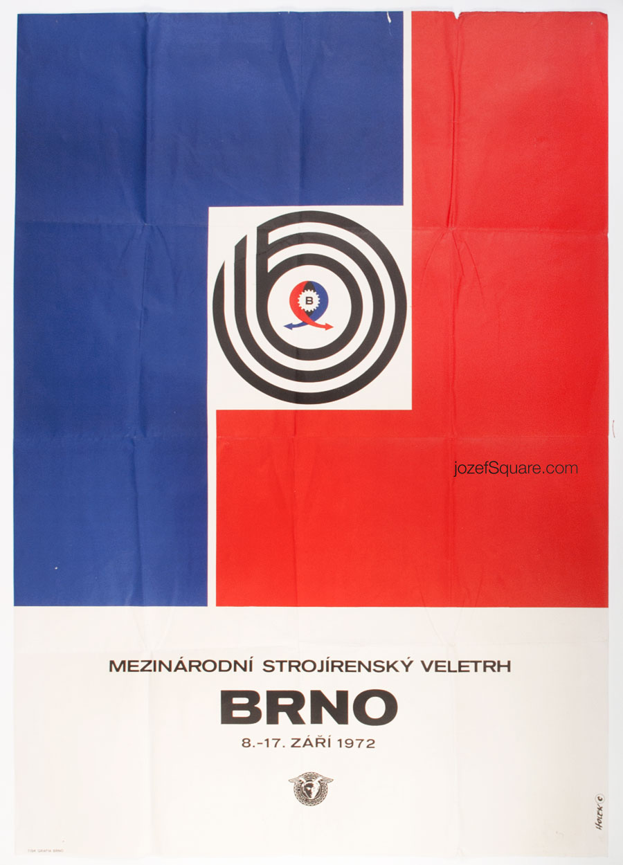 Advertising Poster, International Engineering Fair Brno, Miroslav Holek, 1972