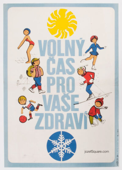 Advertising Poster, Free Time for Your Health, Eva Rezabkova