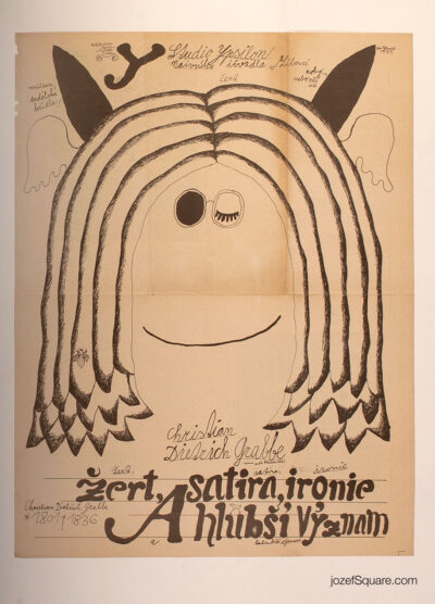 Theatre Poster, Jest, Satire, Irony and Deeper Significance, Jan Schmid