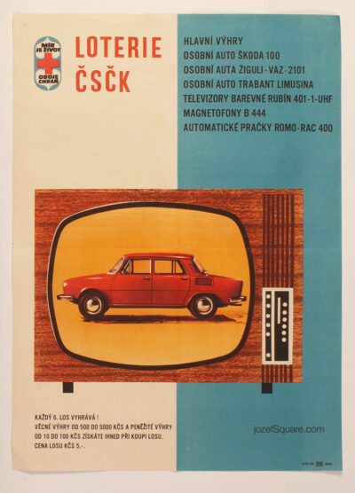 Advertising Poster, Red Cross Lottery, Unknown Artist, 1970s