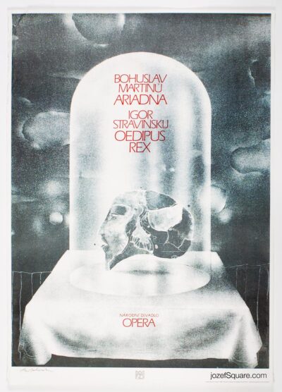 Opera Poster, Ariadna / Oedipus Rex, Vladimir Suchanek, 1988