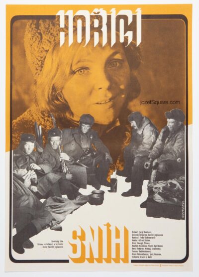 Movie Poster, Hot Snow 2, Alexej Jaros, 1970s Cinema Art