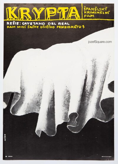 Movie Poster, The Crypt, Karel Misek, 1980s Cinema Art