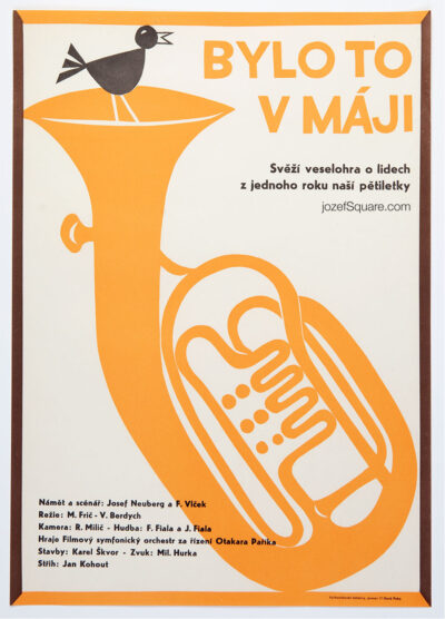 Minimalist Movie Poster, May Events, Unknown Artist, 1970s Cinema Art