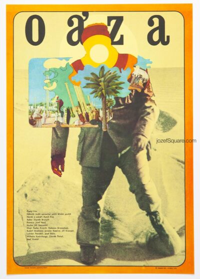 Movie Poster, Oasis, Zdenek Ziegler, 1970s Cinema Art