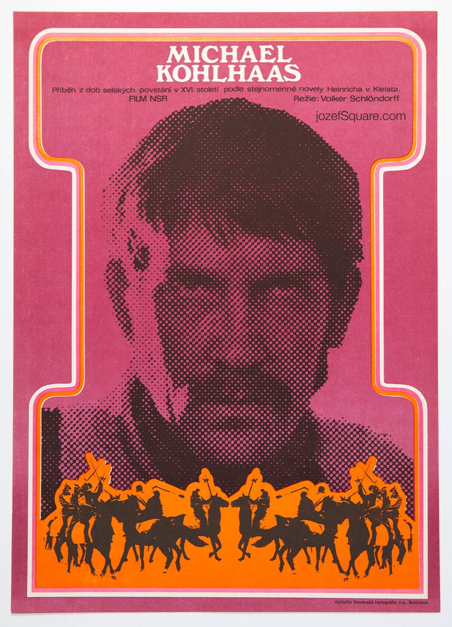 Movie Poster - Man on Horseback, Ján Meisner, 1960s Cinema Art