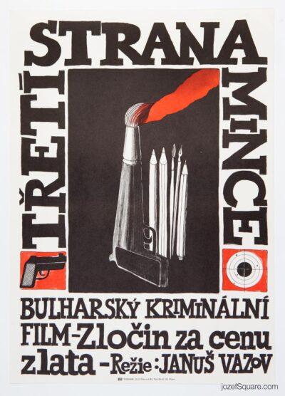 Movie Poster, Third Side of the Coin, Olga Fischerova, 1980s Cinema Art