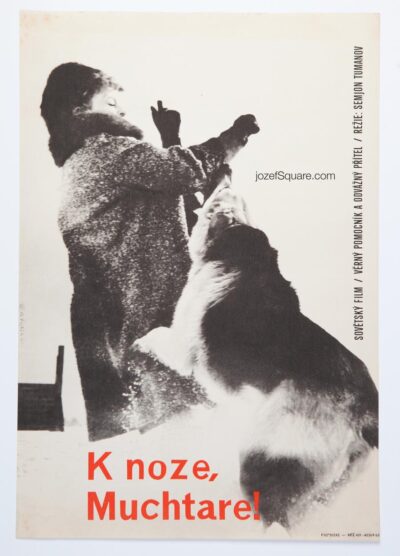 Movie Poster, The Criminal Shall Not Escape, Quido Fojtik, 1960s Cinema Art