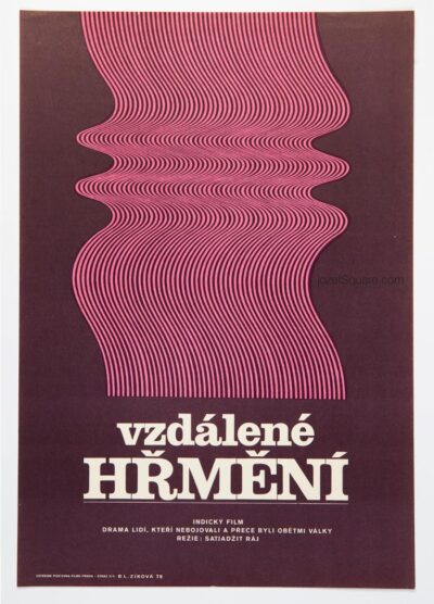 Movie Poster, Distant Thunder, Libuse Zikova, 1975