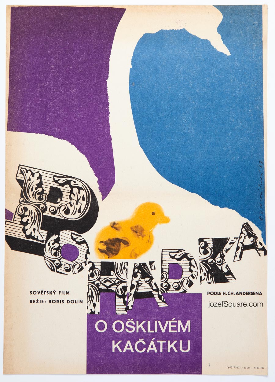 Movie Poster, An Amazing Story, Like in Fairy-Tales, Vera Novakova, 1960s Cinema Art