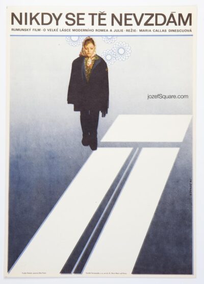 Movie Poster, Nikdy se te nevzdam, Alexej Jaros, 1970s Cinema Art