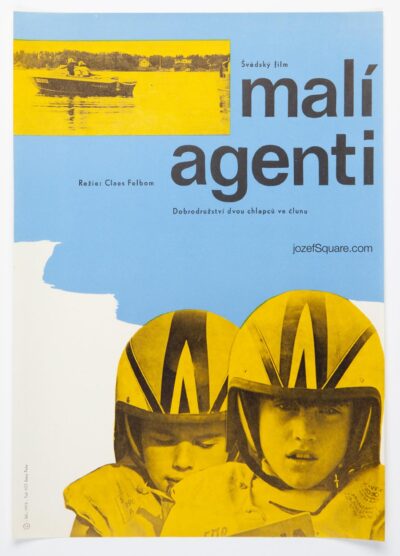 Movie Poster, Agent 0,5 and the Quarter, Unknown Artist, 1970s Cinema Art