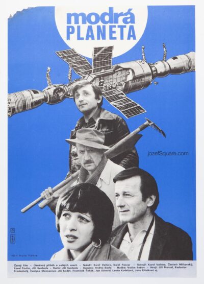 Movie Poster, The Blue Planet, Unknown Artist, 1970s Cinema Art