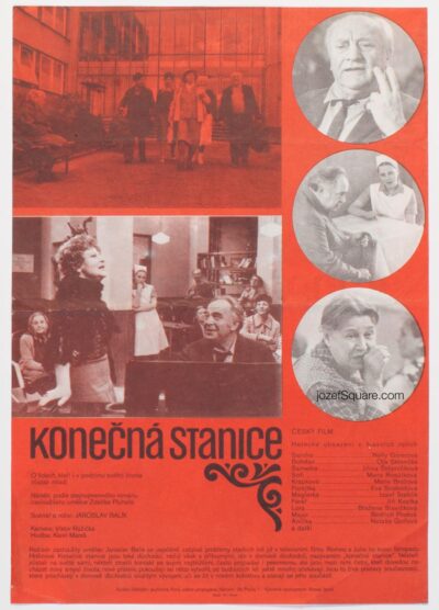 Accompanying Movie Poster, Terminus, Alexej Jaros, 1980s Cinema Art