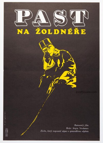 Movie Poster, Mercenaries Trap, Dimitrij Kadrnozka, 1980s Cinema Art