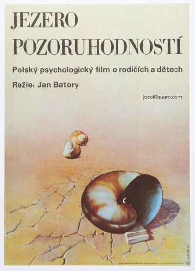 Surreal Movie Poster, Lake of Mysteries, Eva Haskova, 1970s Cinema Art