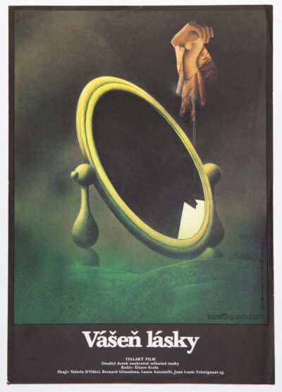 Movie Poster, Passion of Love, Zdenek Vlach, 1980s Cinema Art