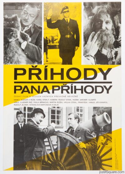 Movie Poster, Adventures of Mr Prihoda, Alexej Jaros, 1980s Cinema Art