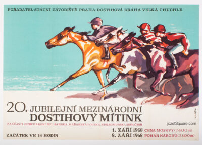 Racing Poster, 20th Jubilee International Horse Race Meeting, Emil Kotrba