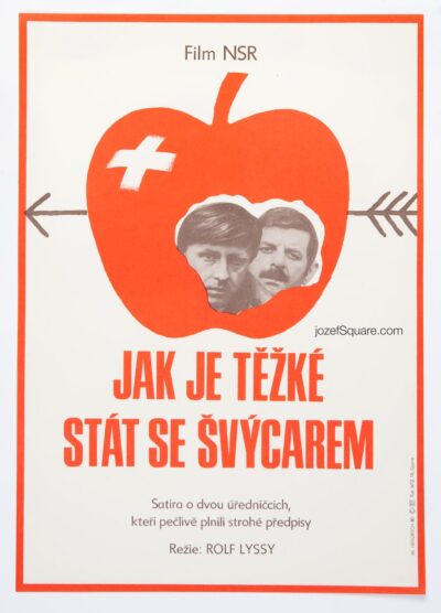 Movie Poster, The Swissmakers, Michal Hendrych, 1980s Cinema Art