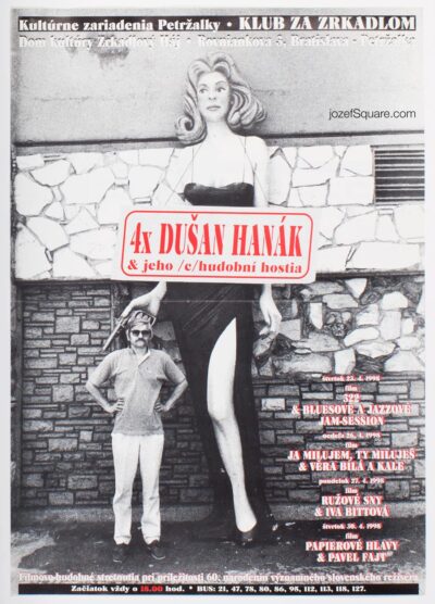 Movie Poster, 4 x Dusan Hanak, Unknown Artist, 1998