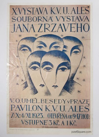 Exhibition Poster, Jan Zrzavy Retrospective, Unknown Artist, 1923/R76