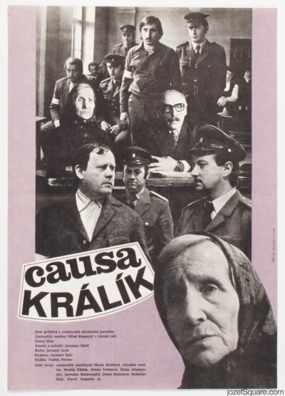 Movie Poster, Rabbit Case, Unknown Artist, 1970s Cinema Art