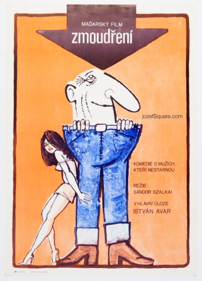 Movie Poster, Exchanged Love, Vladimir Vaclav Palecek, 1980s Cinema Art