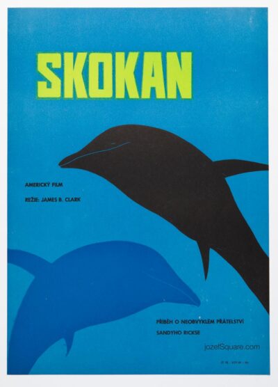 Children's Movie Poster, Flipper, Unknown Artist, 1960s Cinema Art