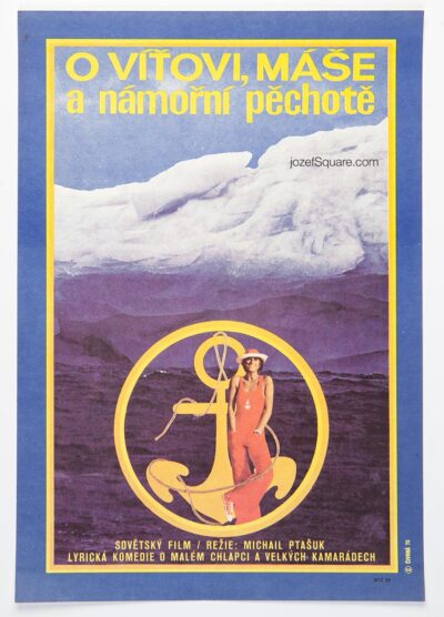 Movie Poster, About Vitya, Masha and Marines, Olga Civrna, 1970s Cinema Art