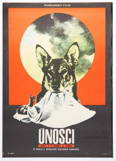 Movie Poster, Silent Friends, Václav Zeman, 1970s Cinema Art