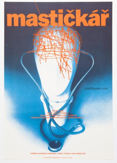 Movie Poster, Quack, Petr Chalabala, 1980s Cinema Art