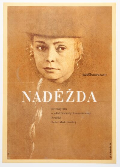 Movie Poster, Nadezhda, Vladimir Benetka, 1970s Cinema Art