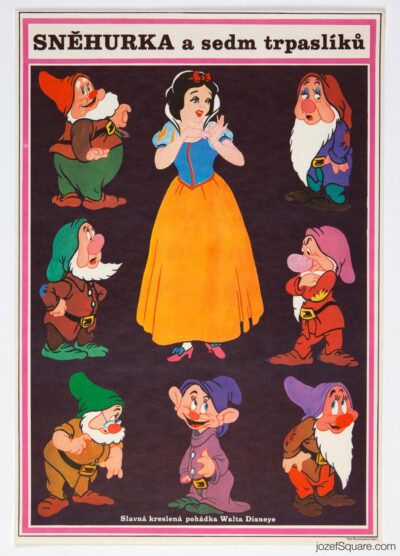Movie Poster, Snow White and the Seven Dwarfs, Bretislav Sebek, Walt Disney