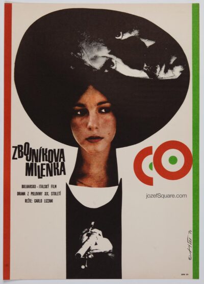 Movie Poster, The Bandit, Jaroslav Fiser, 1970s Cinema Art
