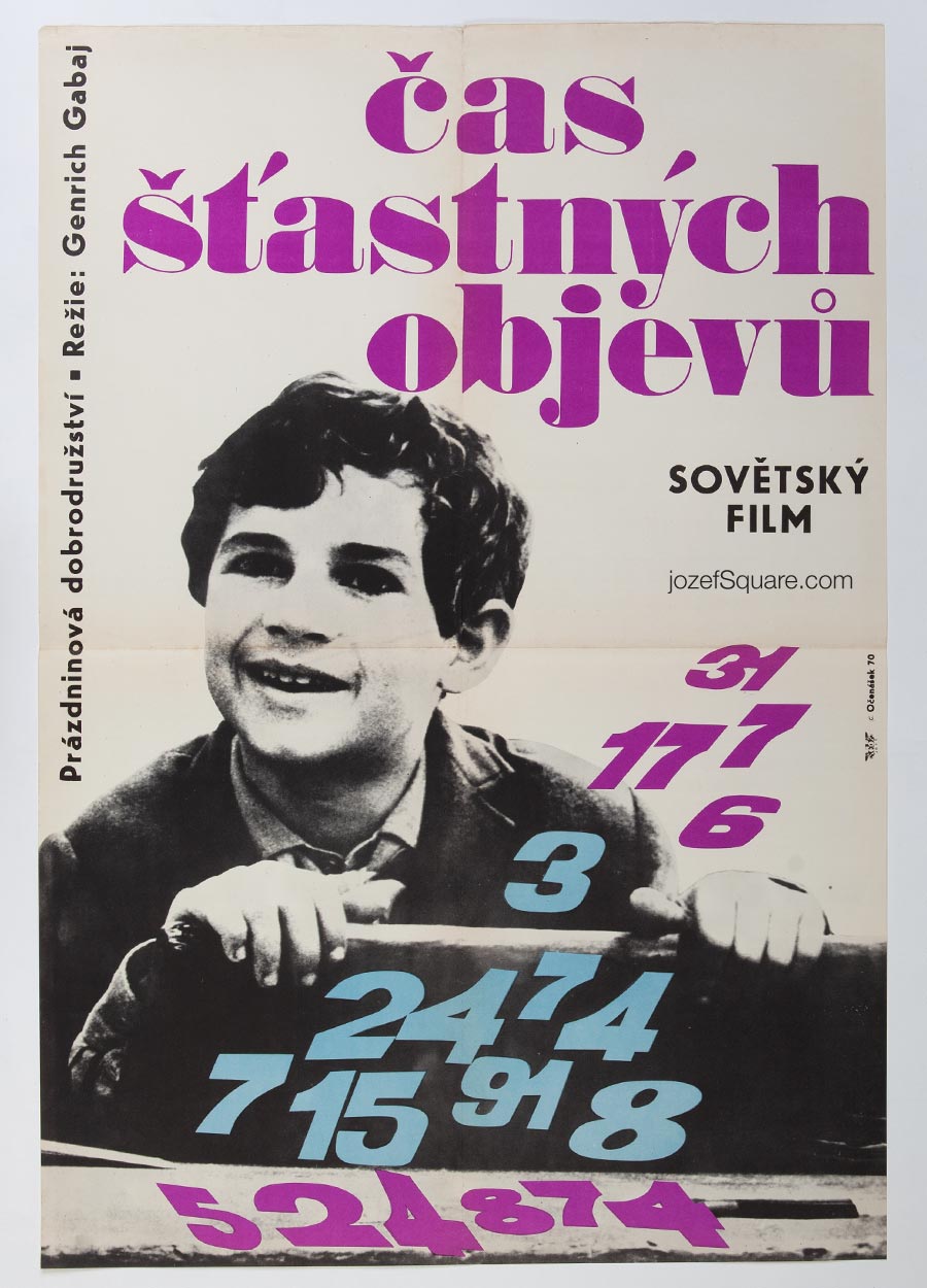 Movie Poster, Time of Happy Finds, Radek Ocenasek, 1970s Cinema Art