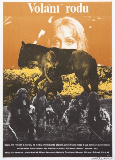 Movie Poster, Indivisible Clan, Unknown Artist, 1970s Cinema Art