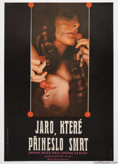 Movie Poster, Moribund Spring, Karel Lastovka, 1970s Cinema Art
