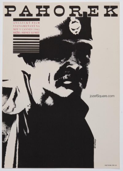 Movie Poster, The Hill, Karel Vaca, 1960s Graphic Design