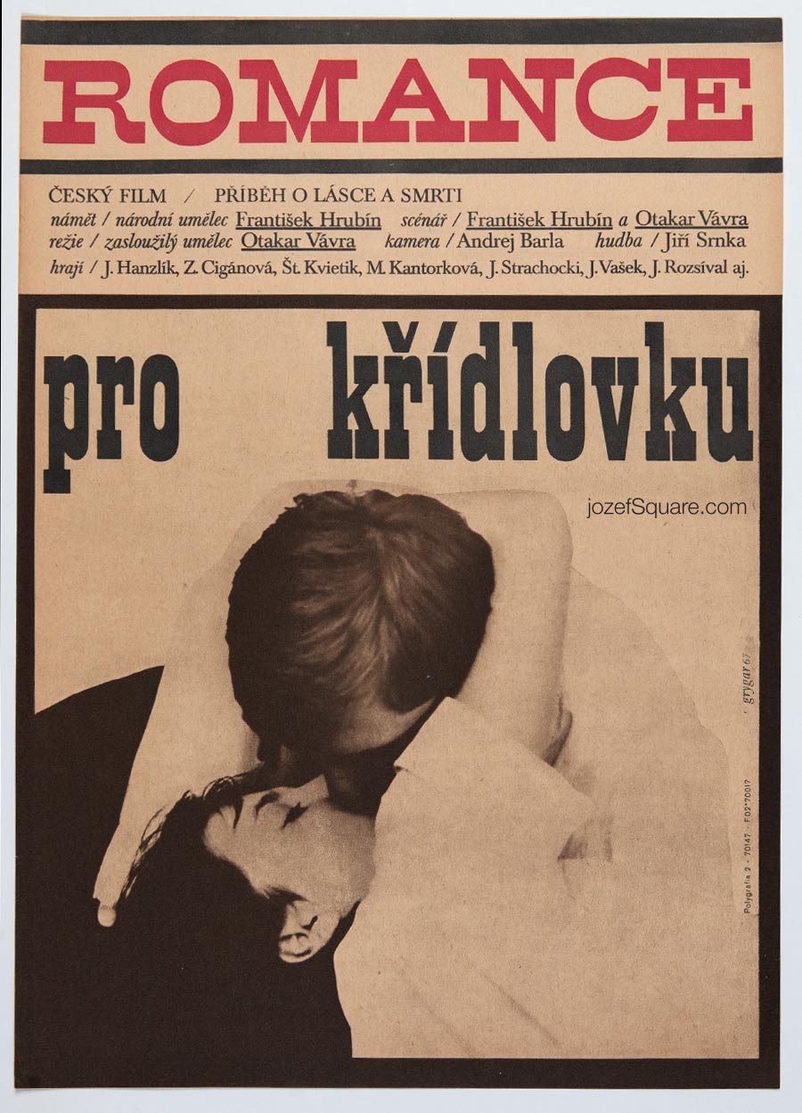 Movie Poster, Romance for Bugler, Milan Grygar, 1960s Cinema art