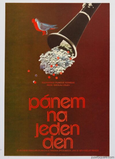 Movie Poster, King for a Day, Petr Chalabala, 1980s Cinema Art