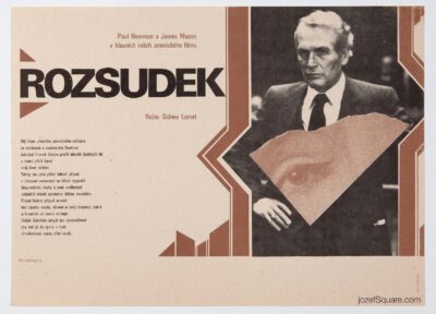Movie Poster, The Verdict, Paul Newman, 1980s Cinema Art