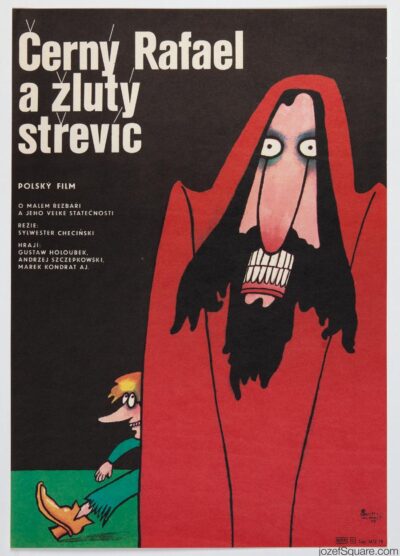 Movie Poster, Story of the Golden Boot, Vratislav Hlavaty, 1970s Cinema Art