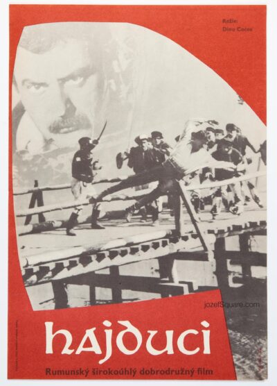 Movie Poster, The Outlaws, Zdenka Moudra, 1960s Cinema Art