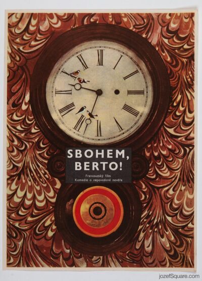 Movie Poster, Salut Berthe!, Milan Grygar, 1960s Cinema Art