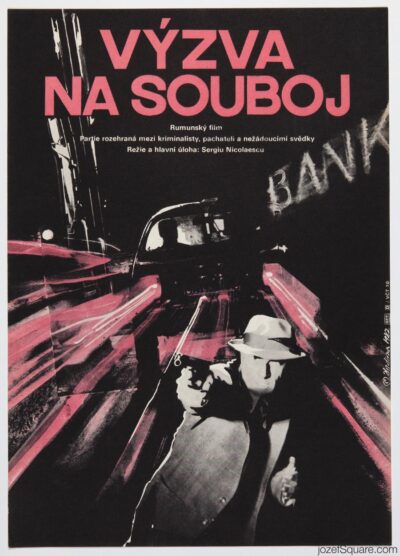 Movie Poster, The Duel, Miroslav Hrdina, 1980s Cinema Art