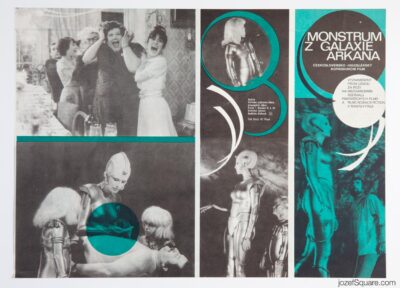 Movie Poster, Visitors from the Arkana Galaxy, Nadezda Blahova, 1980s Cinema Art