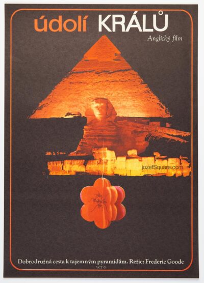 Movie Poster, Valley of the Kings, Olga Polackova-Vyletalova, 1970